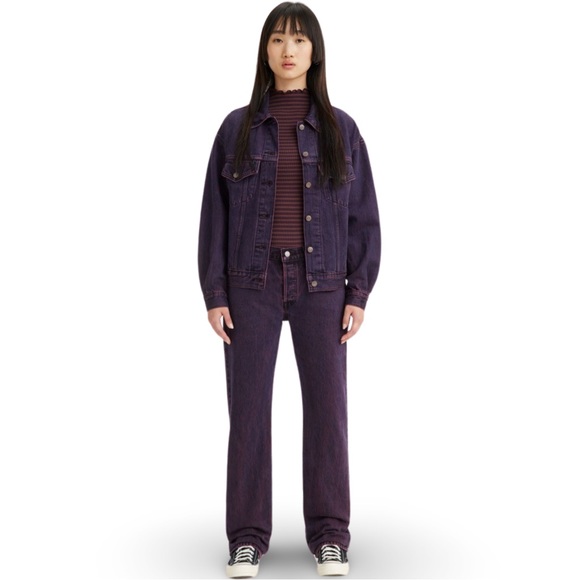 Levi's® Premium 501® ‘90S Women’s Colored Denim Jeans in Chroma Acid Purple - Picture 12 of 16